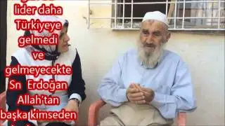 Hacı İzzet Yaşar Dede ile Reis-i cumhur sohbetimiz.