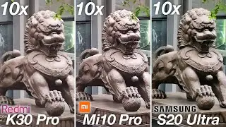 Redmi K30 Pro vs Mi 10 Pro vs S20 Ultra - CAMERA ZOOM TEST