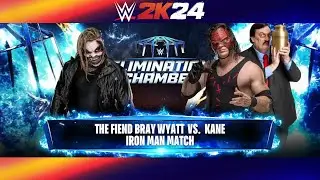 WWE 2K24: IRON MAN MATCH 2024 | THE FIEND BRAY WYATT VS KANE | SIMULATION