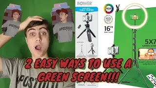 TOP 2 BEST! Ways to use your green screen!!! *for YouTube and TikTok*