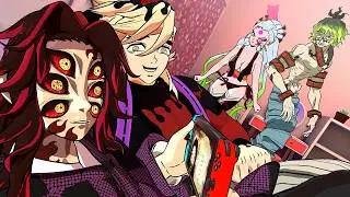 The Upper Moons have a sleep over! (demon slayer vr)