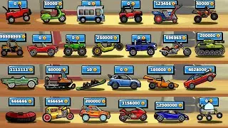 GIMME COINS TO MAX VEHICLES - Hill Climb Racing 2 GamePlay Walkthrough