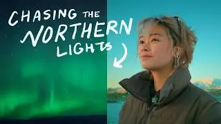 chasing the northern lights in iceland
