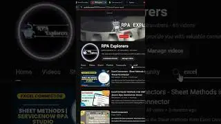 Learn about Excel automation in ServiceNow RPA #shorts #rpa #snow #excel
