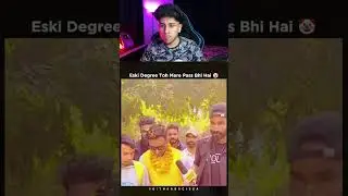 Ye konsi degree hai bhai?😂 #shorts #YoutubeShorts