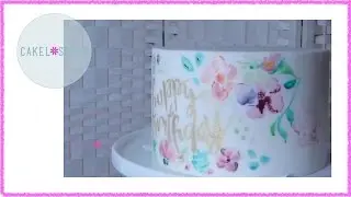 Как Рисовать на Торте: Aкварельный эффект / Painting on Cakes