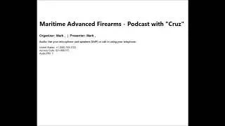 NMLEA Podcast 3-18: Maritime Advanced Firearms Training - Greg "Cruz" Grutter