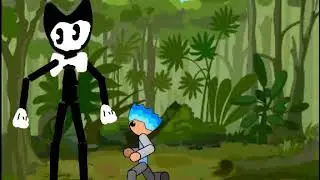 Bendy takes a kid