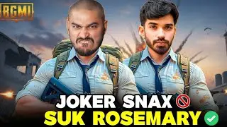 Suk Rosemary Effect On Joker & Snax😂 *EPIC BGMI HIGHLIGHT!🤣