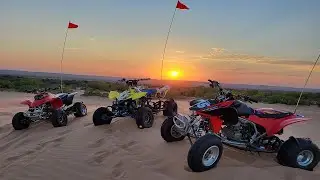 Riding Little Sahara Sand Dunes in Oklahoma on my LTR450 for the 250r Legends Tour