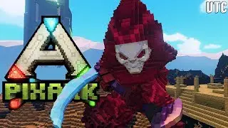 DOOM LANDS!! EXPLORING THE WORLD OF PIXARK!!! :: Pteranodon Exploration w/ Arahli :: PixArk Ep. 4
