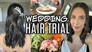 VLOG: bridal hair trial, hosting a party, scary news + anniversary dinner