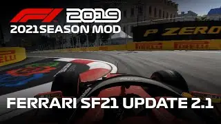 F1 2019 mod 2021 | Ferrari SF21 Update 2.1 Gameplay at Baku