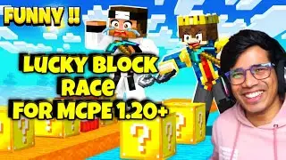 How to download Lucky block race map for Minecraft pocket edition 1.20+ like GamerFleet|TGK|