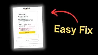 AmazonKDP Error - We detected unusual activity and are unable to verify your mobile number