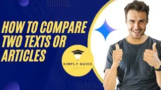 How to Compare Two Texts or Articles Using AI for Free 2025