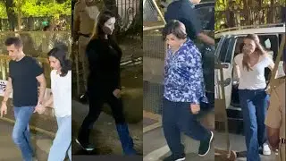 Lulia Vantur Salman Khan Mom & Many celebrities Came At Malaika Arora Dad house in Bandra
