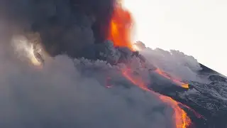 Itália. As imagens da erupção do vulcão Etna
