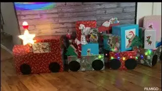 Cómo hacer un tren navideño con cartón /how to make a cardboard christmas train step by step!🎄🚂