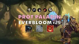 Everbloom +25 ⚔️ Prot Paladin 🔥 #dragonflight 10.2.5 S3 M+