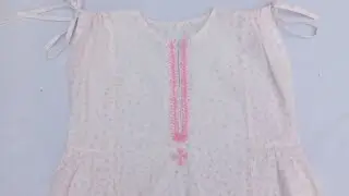 Baby girl frock cutting & stitching_complete tutorial.