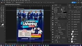 flyer design for an ushering agency