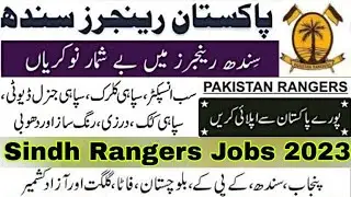 Join Pakistan Rangers Sindh Rangers Jobs 2023