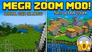 Best Zoom Mod for Minecraft PE 1.21+