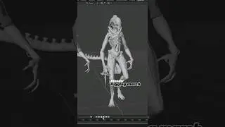 character Alien unreal engine 5 #unrealengine #3drenders #3d #blender #cinema4d #sketchfab #zbrush