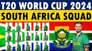 South Africa world cup squad 2024