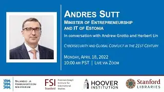 Andres Sutt, Minister of Entrepreneurship and IT of Estonia