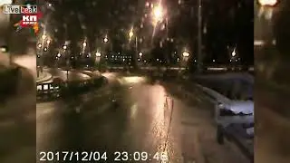 Fails 2017   Drunk Driver Crashes Into a Guardrail And Jump Over Highway