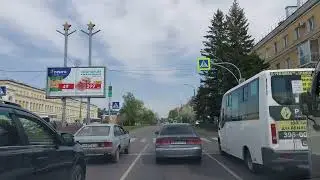 Барнаул, Социалистический пр-т (ул. Молодежная)  --  ЦУМ  --  Дом под шпилем и т.д..