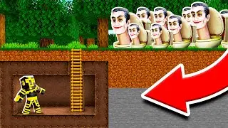 BASE SECRETA VS APOCALIPSIS DE SKIBIDI TOILET EN MINECRAFT 😱