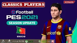 DECO face+stats (Classics Players) How to create in PES 2021