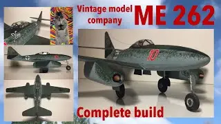 Vintage model co ME-262 balsa model (originally for jetex) build! #vintagemodelcompany #vmc #me262