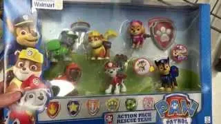 PAW PATROL "Action Pack Rescue Team" Full Pup Pack Team with Badge / Toy Review