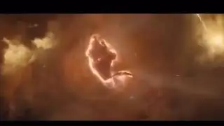 Ghidorah saves Godzilla from falling (video reverse)