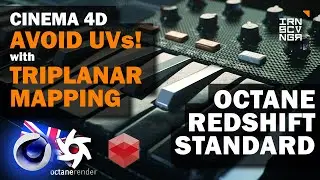 [020] Avoid UV-Unwrapping with TRIPLANAR MAPPING! | CINEMA 4D TUTORIAL | OCTANE, REDSHIFT | Eng