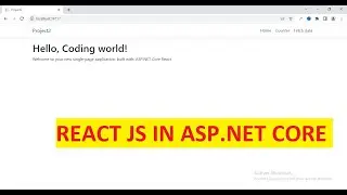 Create React JS application in ASP.NET Core
