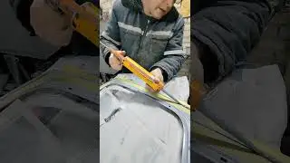 Как положить шовный герметик на кузовные панели.