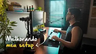 Melhorando meu SETUP de Design & Produtividade | Mesa com Regulagem de Altura - Slikdesk High