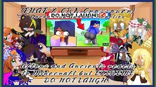 The Aftons and Ancient Heroes reacts to Minecraft but EXTREME DO NOT LAUGH... (Aphmau Reaction)