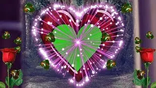 Dil light frame Wedding Green background screen effect HD video  15
