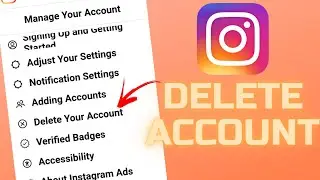 How to delete instagram account .