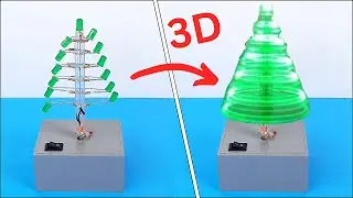 How To Make 3D Christmas Tree | Rotating Christmas Tree Light | LED Christmas Tree