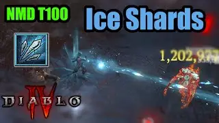 Ice Shards Tier 100 Nightmare Dungeon Clear No Holy Bolts - Diablo 4 Season 4
