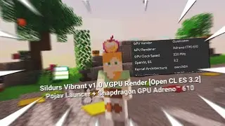 shader pojav launcer [ Open CL ES 3 2 Java 8 ]