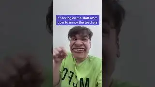 Knocking on the staffroom door 