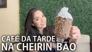 PROVANDO SANDUÍCHE DE WAFFLE DE PÃO DE QUEIJO DA CAFETERIA CHEIRIN BÃO